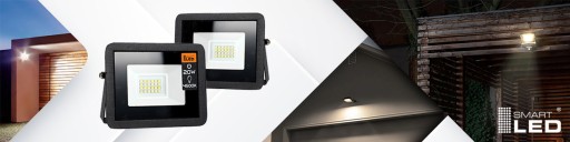 Halogénový reflektor LED reflektor 20W 4500K tenký vonkajší vodotesný