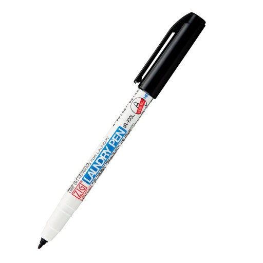 Laundry Pen - Kuretake - čierny fix na látku