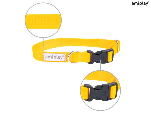 amiplay Nastaviteľný golier Samba S Yellow