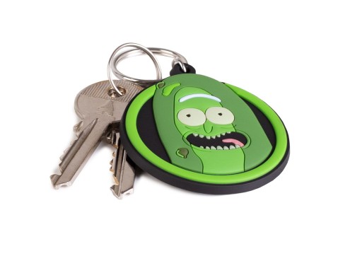 Rick and Morty Pickle Rick gumená kľúčenka