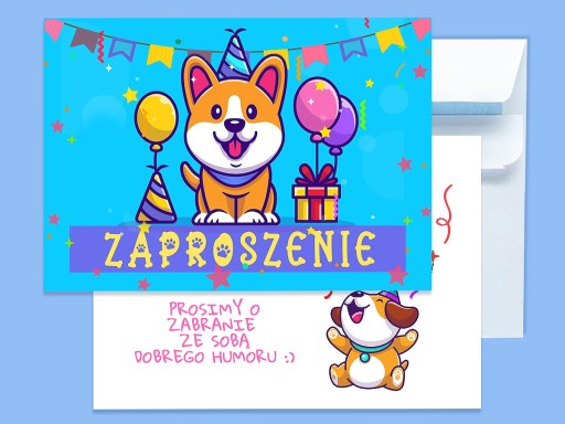 PSY A PSÍKY POZVÁNKA NA NARODENINY DIEŤAŤA + OBÁLKA ZDARMA