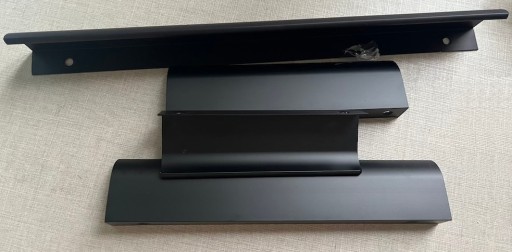 Okrajová rukoväť UA-A02 MATTE BLACK 128/150mm