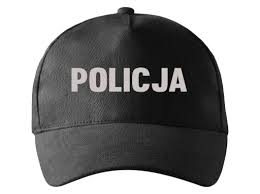 Čierna poľská baseballová čiapka POLICE Policajný kostým