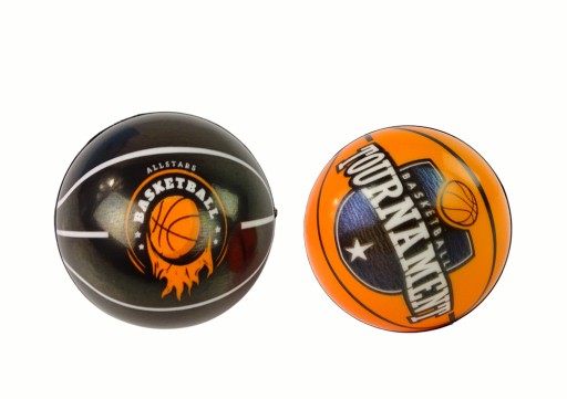 Mäkká guľa s priemerom 7 cm, čierna, oranžová