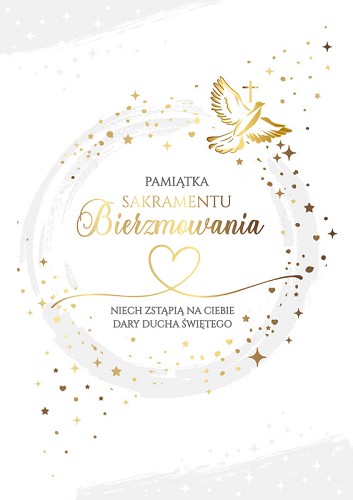 Suvenír na sviatosť birmovania s textom PR240