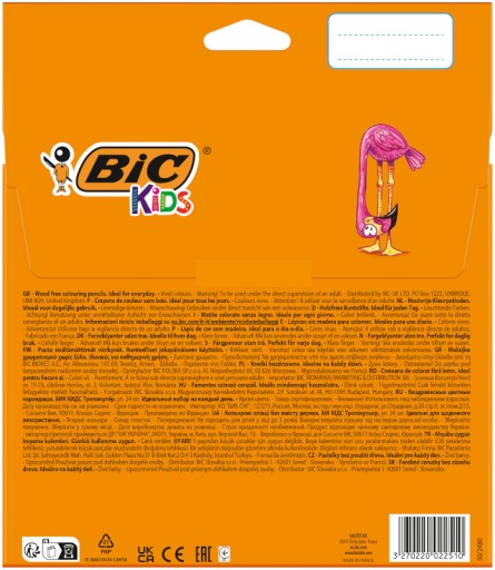 BIC KIDS TROPICOLORS CERUŽKOVÉ PALUBKY ODOLNÉ PRE DETI, BEZPEČNÉ x24