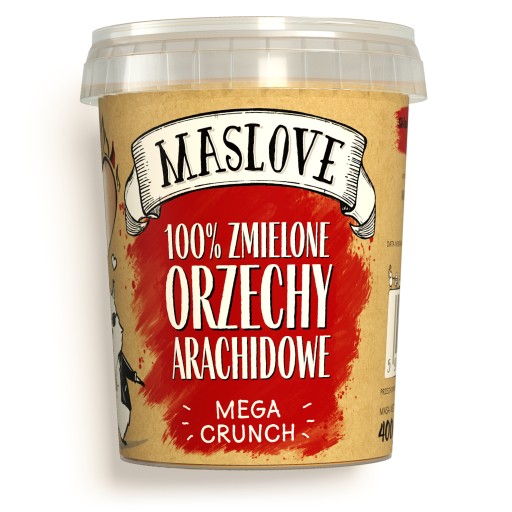 ARAŠIDOVÉ MASLO CRUNCHY 100% MASLOVE ARAŠIDOVÉ MASLO