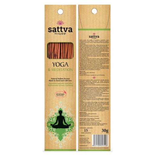 Sattva Yoga Meditation vonné tyčinky 30 g