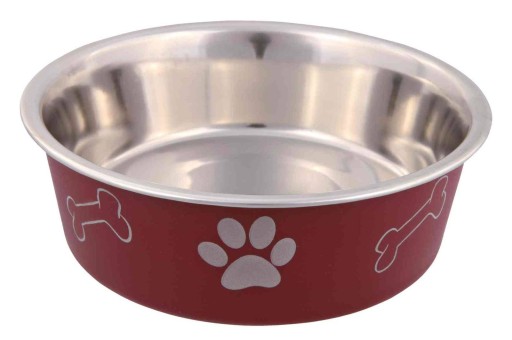 TRIXIE Kovová miska pre mačky s protišmykovým povrchom 0,45l / 14cm