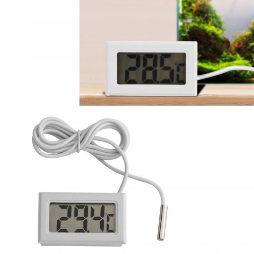 Digitálny ELEKTRONICKÝ TEPLOMER Presný LCD so sondou pre AKVÁRIOVÉ CHLADNIČKY