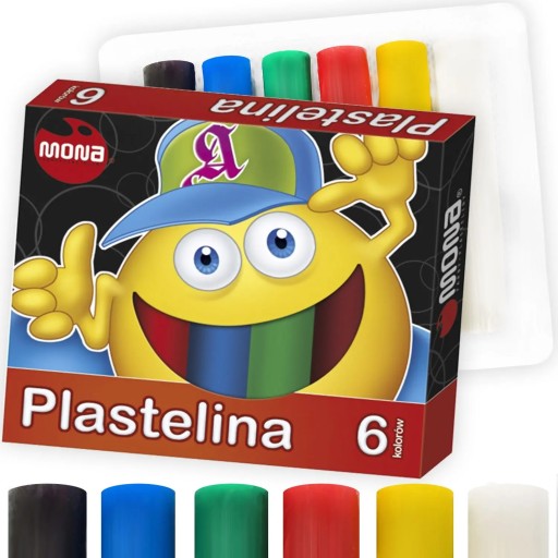 Plastelína Mona 6 ks.