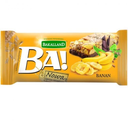 BAKALLAND BA! Zdravá CEREÁLNA TYČINA banán banán x 10 KS