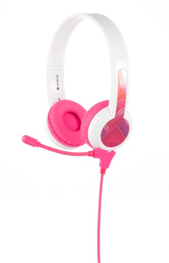 Káblové slúchadlá BuddyPhones StudyBuddy PINK