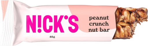 Peanut Crunch Bar Keto Nicks bez cukru