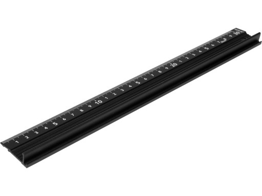 HLINÍKOVÉ PRAVIDLO YATO S OCHRANNÝM PROFILOM A RUKOVOU 300 mm