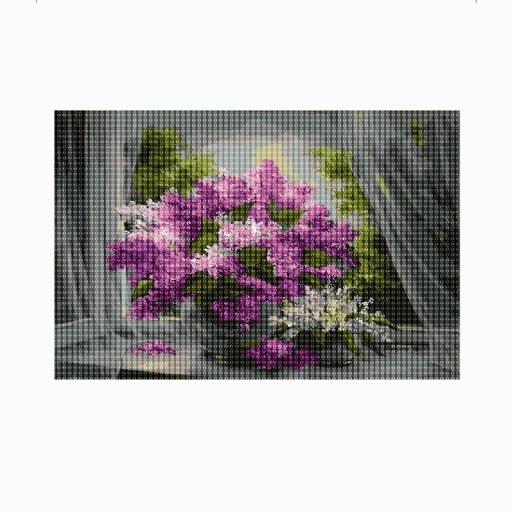 Diamantové vyšívanie Diamantové kvety 30x40cm DPX-12667