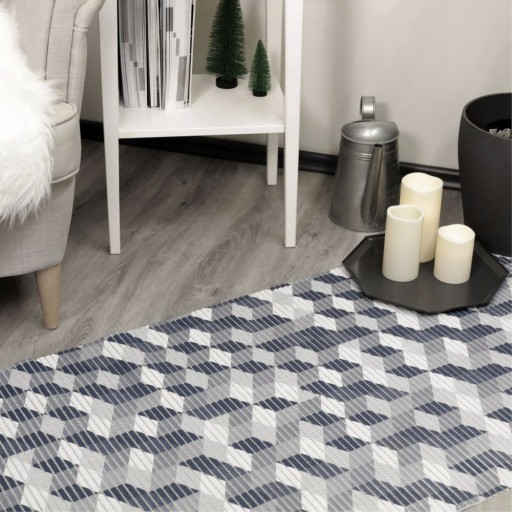 Protišmyková podložka na koberce z PVC 65x60 Kocky