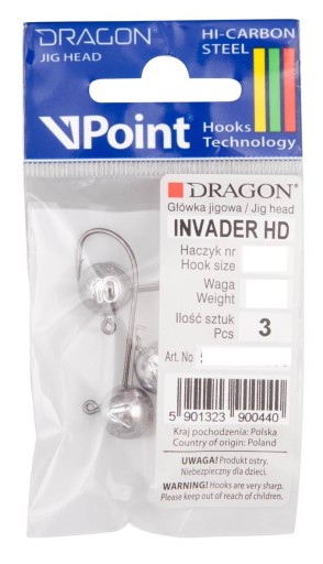 Prípravková hlava DRAGON INVADER HD 1/0 3g 3 kusy