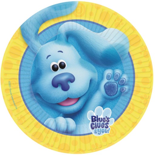 Papierové taniere Blue's Clues, 23 cm, 8 ks.
