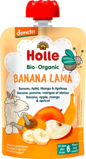 HOLLE BIO Mousse z banánov, jabĺk, manga a marhúľ
