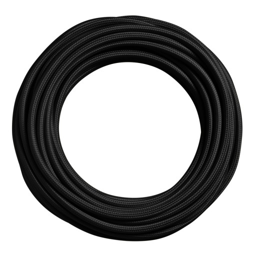 Kábel opletený 2x0,75 ČIERNA 3m