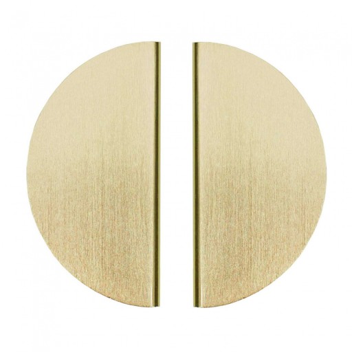 MOON GOLD BRÚSOVANÝ GLAMOUR MODERNÝ NÁBYTOK ÚCHYTKA 64/96 mm - POLkruh