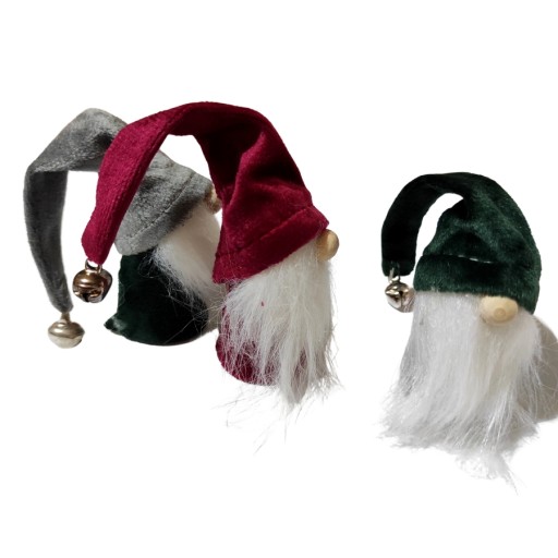 Čiapky Gnome Gnomes so zvončekmi súprava 3 ks.