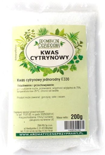 Čistá potravinárska kyselina citrónová 200g