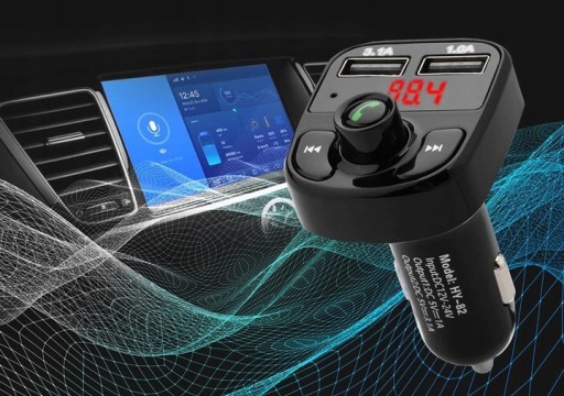 Bluetooth Dual Mp3 Fm Transmitter Nabíjačka Rýchle bezdrôtové nabíjanie