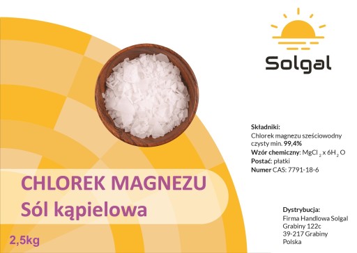 Kúpeľová soľ chlorid horečnatý 2,5 kg vločiek