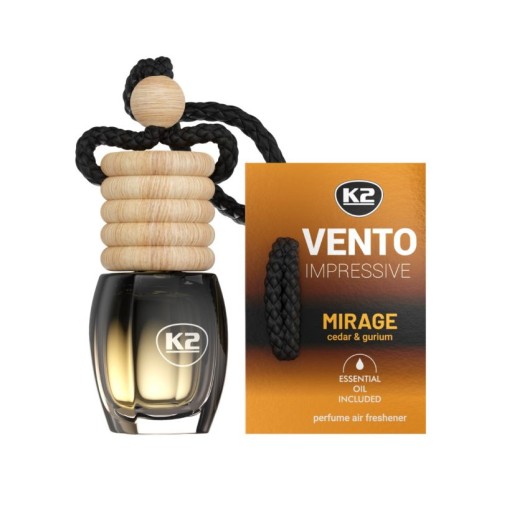 K2 VENTO solo pôsobivý flakón osviežovača vône do auta MIRAGE 8 ml