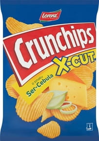 Crunchips Chipsy s príchuťou syra a cibule 140 g