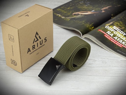 Zelený khaki pás pánske džínsy šírka 4 cm