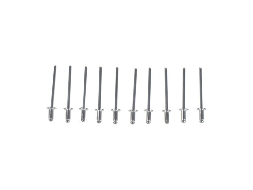 SADA HLINÍKOVÝCH SLEPÝCH NITOV 50 KUSOV 4,0 x 6,4 mm