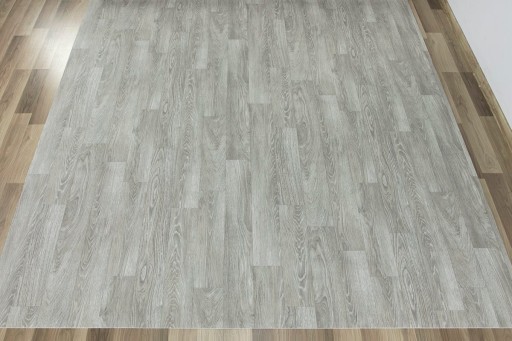 šírka 2,5 m SIVÁ FLEXIBILNÁ PODLAHA KOBEREC PVC AKO DOSKY