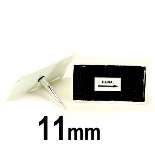 11mm čap s radiálnou záplatou 67x137mm oprava defektu pneumatiky vulkanizácia