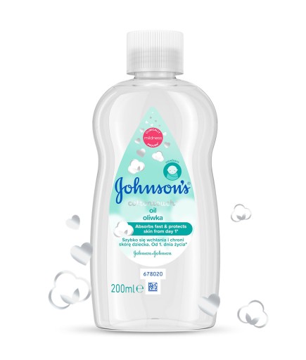 JOHNSON'S Baby Cotton Touch olivový olej pre deti od 1 dňa veku 200ml