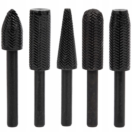 SHANK BILLS 5 kusov FRÉZA NA PILNÍK DREVA A KOV 6mm