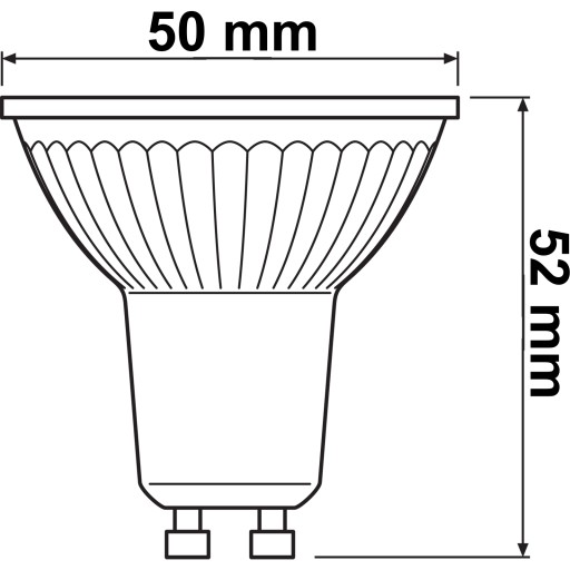 GU10 LED žiarovka 4,3W = 50W 350lm 2700K 36° OSRAM