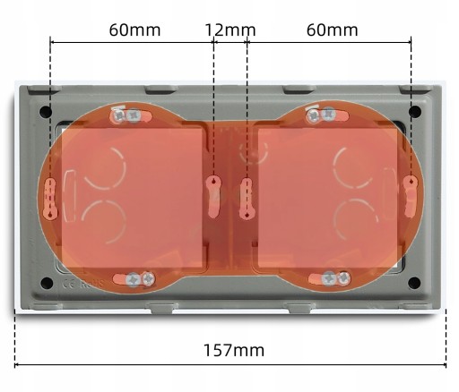 Vypínač svetiel 1P mechanická vložka biela RTX SH