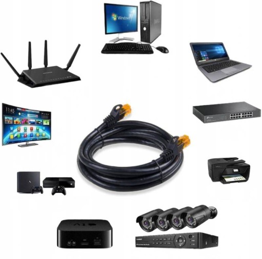 LAN ETHERNET RJ45 UTP CAT6 5M KÁBL
