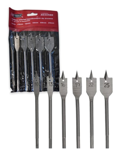 AWTOOLS ČEPEĽOVÉ VŔTAČKY 10-25mm 6 ks. AW40522