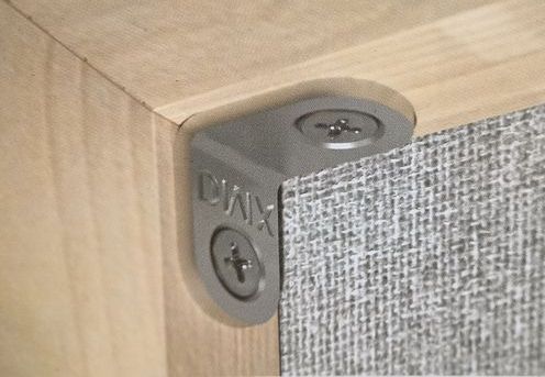 4x podperný uholník 20x20 mm na nábytok, šatníkové police