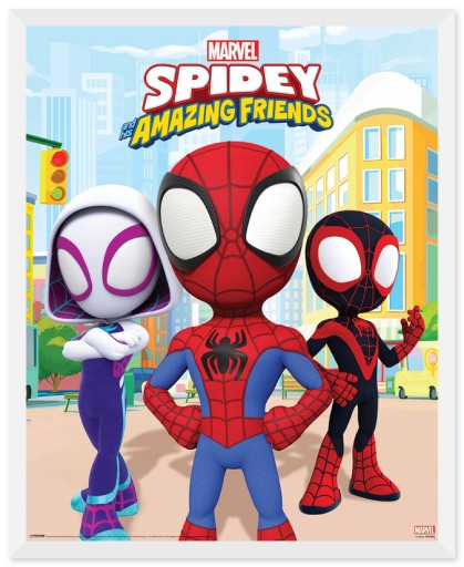 Plagát Spidey And His Amazing Friends 40x50 cm