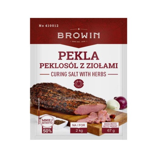 Nakladacia soľ s bylinkami PEKLA 67g na 2kg mäsa