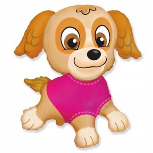 Mini fóliový balónik Skye Paw Patrol, na paličke, 35 cm