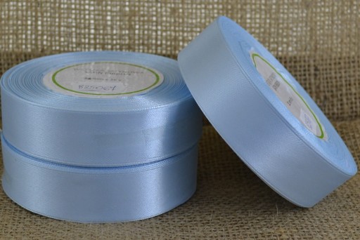 Ozdobná dekoračná saténová stuha BABY SHOWER 25mm modrá