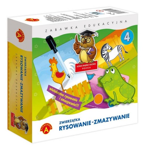 Kresba - mazanie 4 zvieratiek ALEX