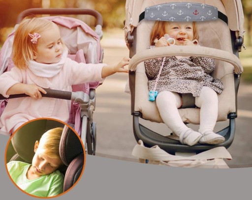 PÁSKA PODPORUJÚCA HLAVU DIEŤAŤA V PÁSOM AUTA SEDACÍ PÁS 100% BAVLNA