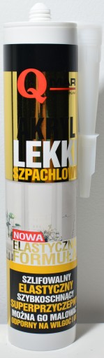 Qmar AKRYLÁTOVÁ svetlá výplň MAĽBA BIELA